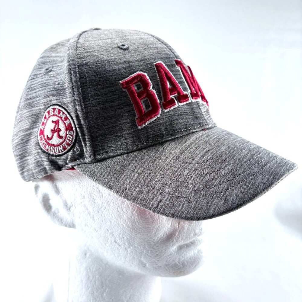Top of the World University of Alabama Crimson Tide Strapback Gray Mens Hat